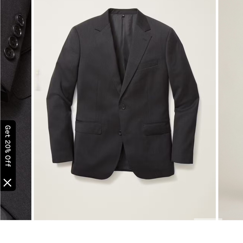 Bonobos Jetsetter Wool Blazer in Charcoal